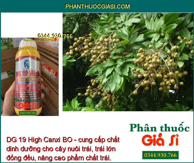 DG 19 High Canxi BO- Hạn Chế Rụng Hoa và Trái Non- Tăng Đậu Trái- Dưỡng Trái.