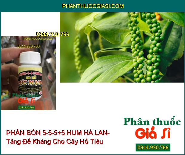 PHÂN BÓN 5-5-5+5 HUM HÀ LAN- Kích Hạt Nảy Mầm- Ra Rễ Cực Mạnh- Chống Rụng Hoa- Tăng Đậu Trái