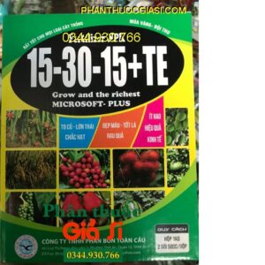 PHÂN BÓN LÁ NPK 15-30-15 +TE - To Củ- Lớn Trái- Chắc Hạt- Đẹp Màu- Tốt Lá