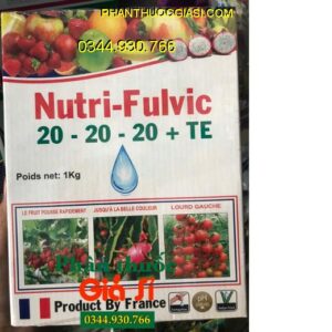 PHÂN BÓN HỖN HỢP NUTRI – FULVIC 20-20-20 + TE – Xanh Lá- Tăng Đậu Trái- Dưỡng Trái Non- Lớn Trái