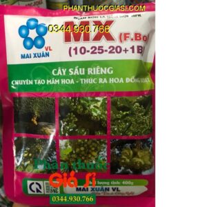 PHÂN BÓN LÁ MX(F.Bo)(10-25-20+1B) – Chuyên Dùng Cho Cây Sầu Riêng- Tạo Mầm Hoa- Thúc Ra Hoa Đồng Loạt