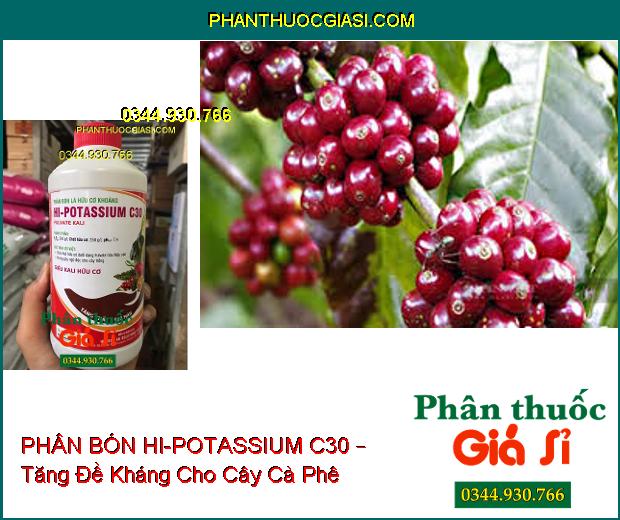 PHÂN BÓN LÁ HỮU CƠ KHOÁNG HI-POTASSIUM C30 – Tăng Đề Kháng- Ra Hoa Tập Trung- Chống Rụng Hoa Và Trái Non