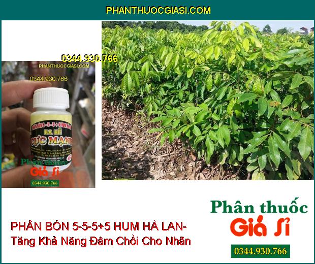 PHÂN BÓN 5-5-5+5 HUM HÀ LAN- Kích Hạt Nảy Mầm- Ra Rễ Cực Mạnh- Chống Rụng Hoa- Tăng Đậu Trái