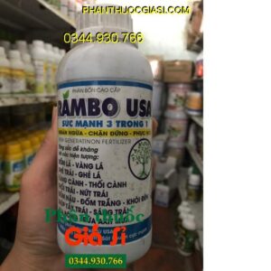 PHÂN BÓN CAO CẤP RAMBO USA – Phục Hồi Bộ Rễ- Ức Chế Bệnh Đốm Lá- Vàng Lá- Ghẻ Trái- Thối Trái