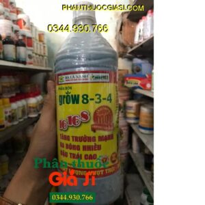 PHÂN BÓN LÁ GROW 8-3-4 (16-16-8) – Sinh Trưởng Nhanh- Ra Hoa Đậu Trái Nhiều- Trái Chín Đồng Loạt