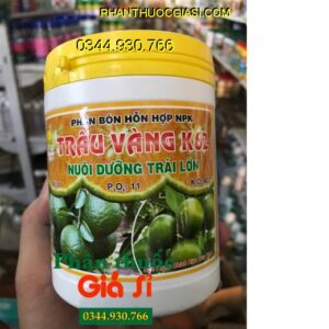 PHÂN BÓN HỖN HỢP NPK TRÂU VÀNG K62 – Nuôi Dưỡng Trái Lớn- Sáng Trái- Chống Nứt Trái