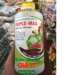 PHÂN BÓN LÁ HỮU CƠ KHOÁNG TRIPLE MAX – Tăng Sức Sống Cây Trồng- Tăng Ra Hoa Đậu Quả