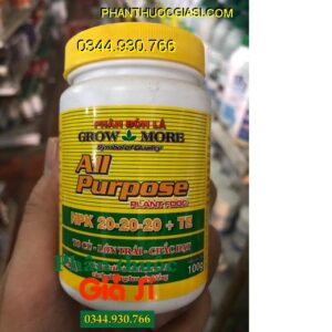 PHÂN BÓN LÁ GROWMORE ALL PURPOSE – NPK 20-20-20+TE - To Củ- Lớn Trái- Chắc Hạt