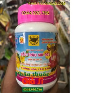 PHÂN BÓN LÁ NPK 15-20-25 ĐẦU TRÂU MK 901 – Dưỡng Hoa Lâu Tàn- Dùng Trên Hoa Lan Và Cây Cảnh