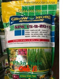 PHÂN BÓN LÁ GROWMORE BUD BLOSSOM 15-9-20+TE – Giúp Cây Trồng Phát Triển Toàn Diện