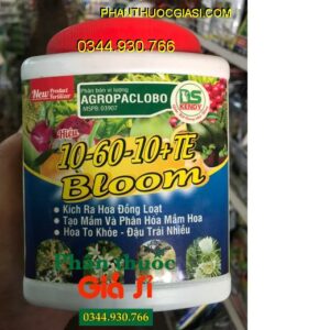 PHÂN BÓN VI LƯỢNG AGROPACLOBO- 10-60-10+TE BLOOM- Kích Ra Hoa Đồng Loạt- Hoa To Khỏe- Đậu Trái Nhiều