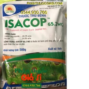 THUỐC TRỪ BỆNH ISACOP 65.2WG - Phòng Trừ Hữu Hiệu Bệnh Thán Thư