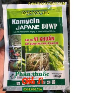 THUỐC TRỪ BỆNH KAMYCIN JAPANE 80WP – Đặc Trị Vi Khuẩn- Bệnh Cháy Bìa Lá- Đạo Ôn Hại Lúa