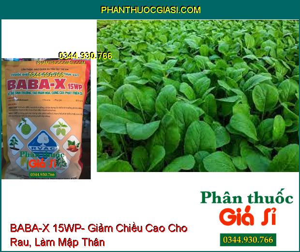 THUỐC ĐIỀU HÒA SINH TRƯỞNG BABA-X 15WP- Ức Chế Sinh Trưởng-  Tạo Mầm Hoa- Cứng Cây- Phát Triển Củ