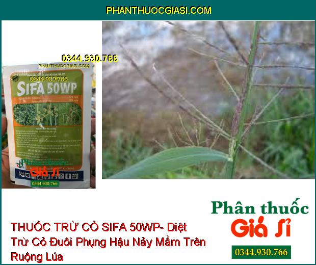 THUỐC TRỪ CỎ SIFA 50WP- Diệt Trừ Các Loại Cỏ Hậu Nảy Mầm Trên Ruộng Lúa