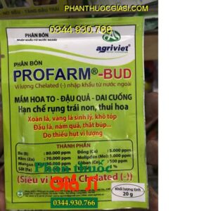 PHÂN BÓN VI LƯỢNG CHELATED- PROFARM-BUD- Mầm Hoa To- Đậu Trái- Dai Cuống- Chống Xoăn Vàng Lá