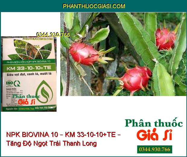 PHÂN BÓN LÁ HỖN HỢP NPK BIOVINA 10 – KM 33-10-10+TE – Siêu Vọt Đọt- Xanh Lá- Mướt Lá