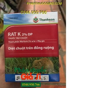 THUỐC DIỆT CHUỘT RAT K 2% DP- Diệt Chuột Trên Đồng Ruộng- Gây Chết Chậm