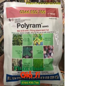 THUỐC TRỪ BỆNH POLYRAM 80WG- Phòng Nấm Bệnh Hại- Bảo Vệ Cây- Giúp Xanh Lá