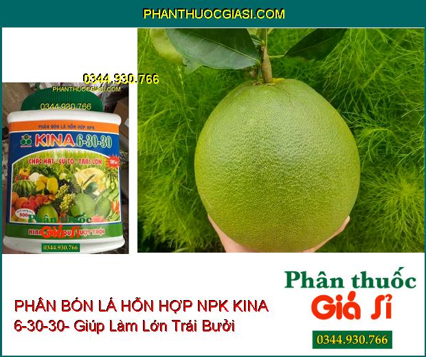 PHÂN BÓN LÁ HỖN HỢP NPK KINA 6-30-30- Chắc Hạt- Củ To- Trái Lớn