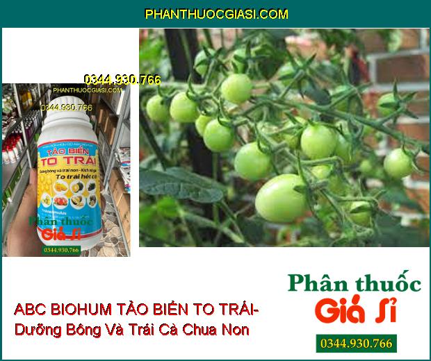 PHÂN BÓN HỮU CƠ ABC BIOHUM TẢO BIỂN TO TRÁI- Dưỡng Bông Và Trái Non- Kích Nở Gai