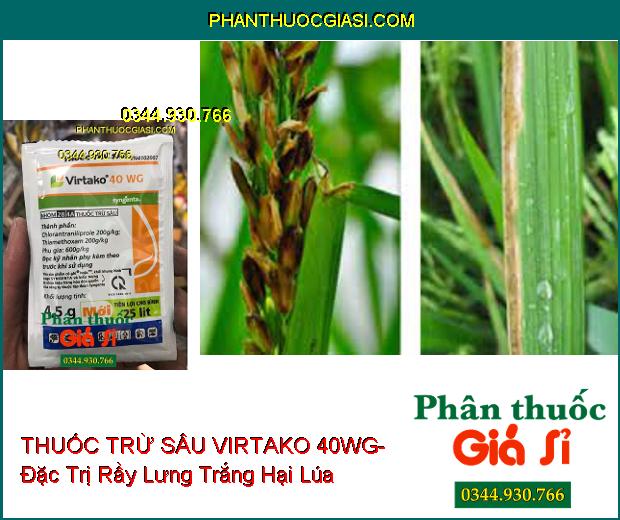 THUỐC TRỪ SÂU VIRTAKO 40WG- Đặc Trị Sâu Cuốn Lá- Rầy Nâu- Rầy Lưng Trắng- Rệp