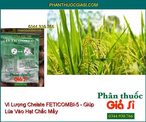 Vi Lượng Chelate Dùng Qua Lá FETICOMBI-5 - Ra Hoa Đồng Loạt- Ngăn Rụng Trái Non