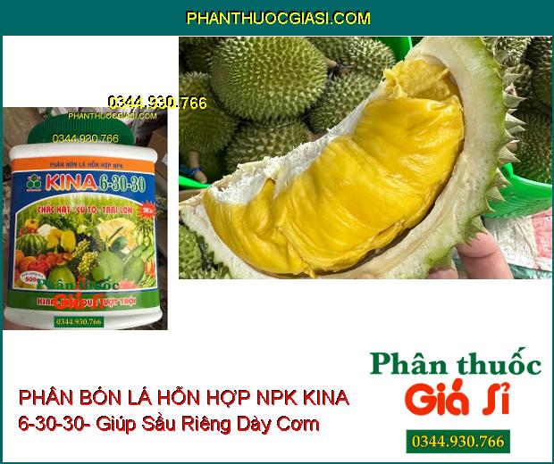 PHÂN BÓN LÁ HỖN HỢP NPK KINA 6-30-30- Chắc Hạt- Củ To- Trái Lớn