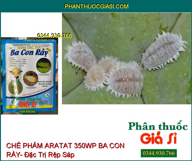 CHẾ PHẨM DIỆT CÔN TRÙNG ARATAT 350WP BA CON RẦY- Đặc Trị Ruồi- Muỗi- Rệp Và Các Loại Côn Trùng Chích Hút