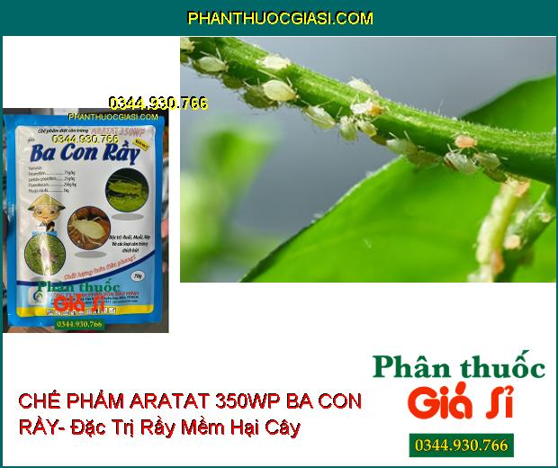 CHẾ PHẨM DIỆT CÔN TRÙNG ARATAT 350WP BA CON RẦY- Đặc Trị Ruồi- Muỗi- Rệp Và Các Loại Côn Trùng Chích Hút