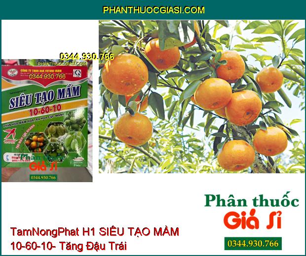 TamNongPhat H1 SIÊU TẠO MẦM 10-60-10- Phân Hóa Mầm Hoa- Ra Hoa Cực Mạnh