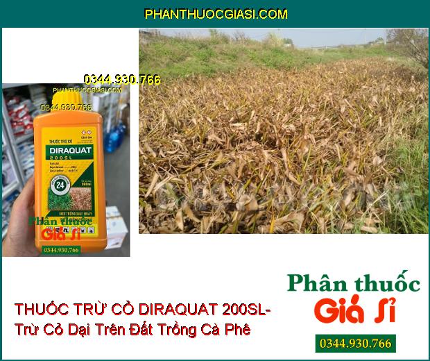 THUỐC TRỪ CỎ DIRAQUAT 200SL- Trừ Cỏ Dại Trên Đất Trồng Cà Phê