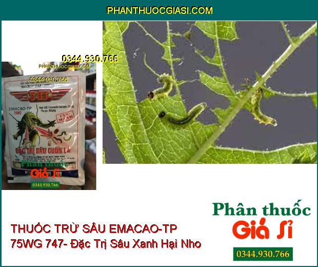 THUỐC TRỪ SÂU SINH HỌC EMACAO-TP 75WG 747- Đặc Trị Sâu Cuốn Lá