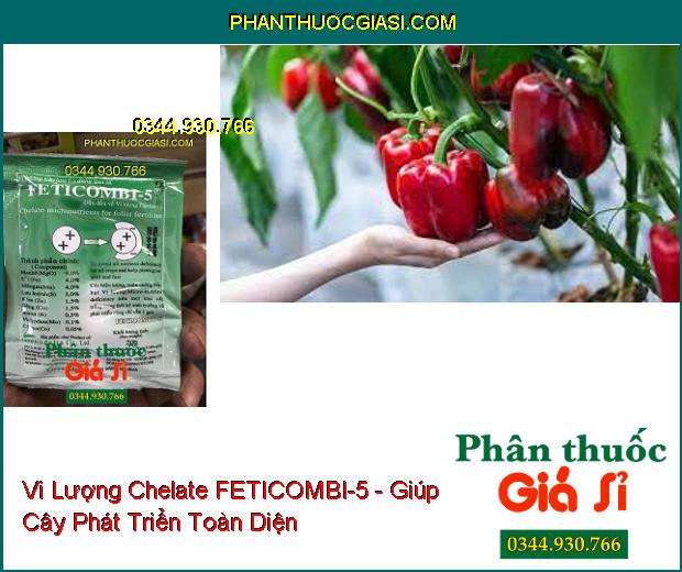 Vi Lượng Chelate Dùng Qua Lá FETICOMBI-5 - Ra Hoa Đồng Loạt- Ngăn Rụng Trái Non