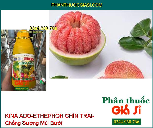 PHÂN BÓN LÁ SINH HỌC KINA ADO-ETHEPHON CHÍN TRÁI- Chín Trái Nhanh- Màu Sắc Đẹp- Chống Sượng Trái