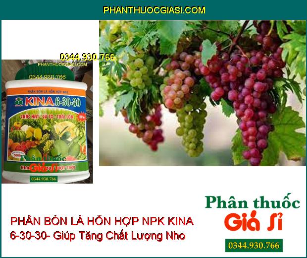 PHÂN BÓN LÁ HỖN HỢP NPK KINA 6-30-30- Chắc Hạt- Củ To- Trái Lớn