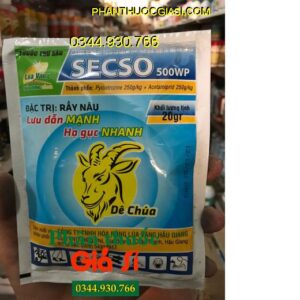 THUỐC TRỪ SÂU SECSO 500WP- Đặc Trị Rầy Nâu- Sâu Khoang- Bọ Xít Muỗi