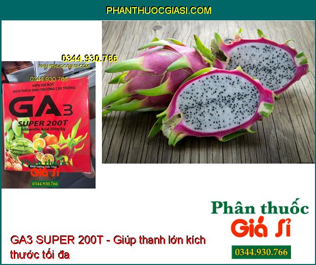 GA3 SUPER 200T - Viên Sủi Bọt Kích Thích Sinh Trưởng Cây Trồng