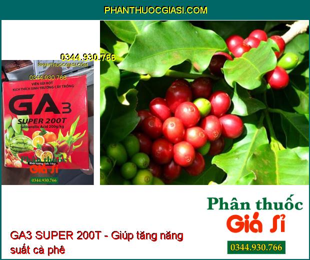 GA3 SUPER 200T - Viên Sủi Bọt Kích Thích Sinh Trưởng Cây Trồng