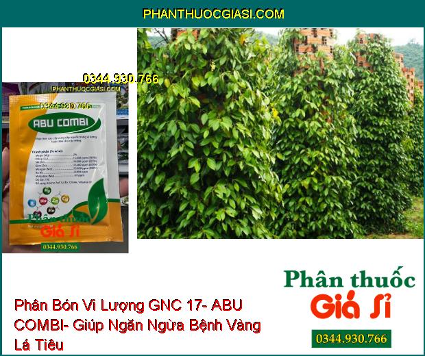 Phân Bón Vi Lượng GNC 17- ABU COMBI- Dưỡng Cây- Xanh Dày Lá- Chống Vàng Lá