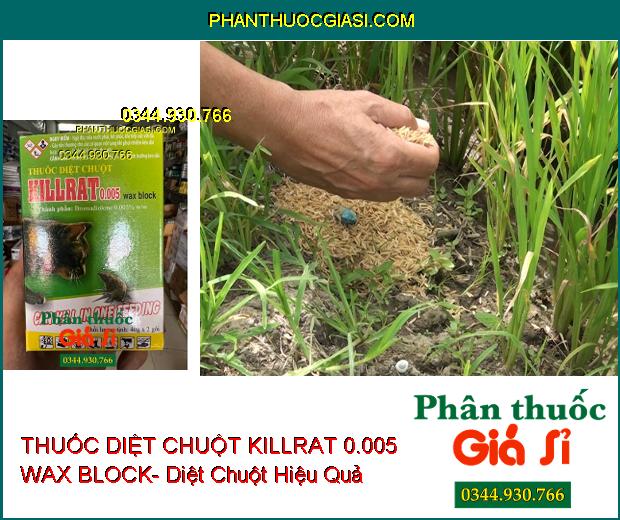 THUỐC DIỆT CHUỘT KILLRAT 0.005 WAX BLOCK- Diệt Chuột Hiệu Quả