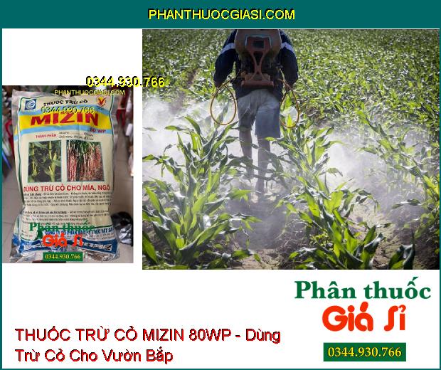 THUỐC TRỪ CỎ MIZIN 80WP - Dùng Trừ Cỏ Cho Mía Và Ngô