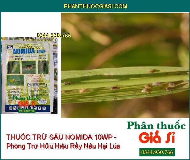 THUỐC TRỪ SÂU NOMIDA 10WP - Phòng Trừ Hữu Hiệu Rầy Nâu Hại Lúa