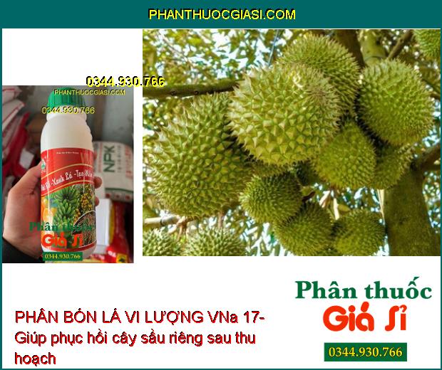 PHÂN BÓN LÁ VI LƯỢNG VNa 17- Phát Rễ- Xanh Lá- Tạo Mầm Hoa