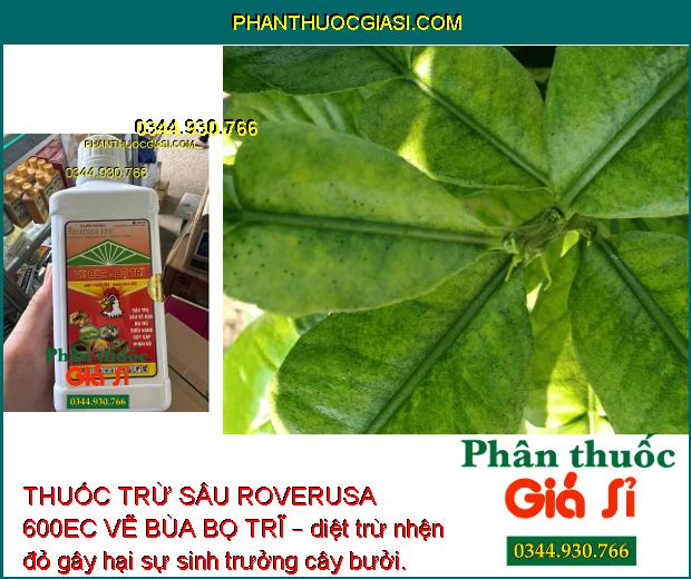 THUỐC TRỪ SÂU ROVERUSA 600EC VẼ BÙA BỌ TRĨ – Đặc Trị Sâu Vẽ Bùa- Bọ Trĩ Gây Hại