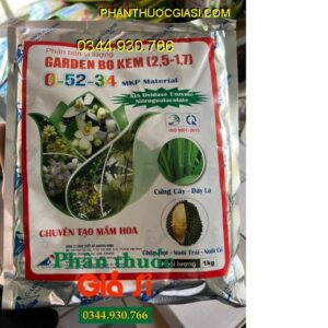 GARDEN BO KEM MKP 0-52-34 - Chuyên Tạo Mầm Hoa- Chặn Đọt- Nuôi Trái