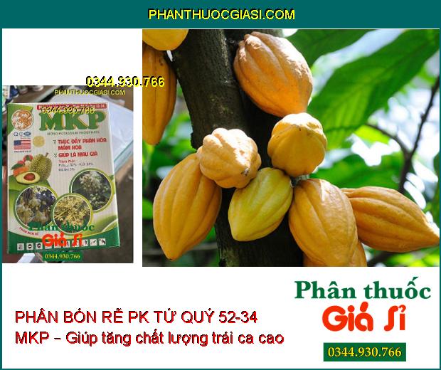 PHÂN BÓN RỄ PK TỨ QUÝ 52-34 MKP – Hoa To- Cuống Khỏe- Dày Lá- Cứng Cây