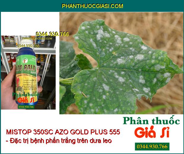 THUỐC TRỪ BỆNH MISTOP 350SC AZO GOLD PLUS 555 - Đặc Trị Thán Thư- Phấn Trắng- Sương Mai