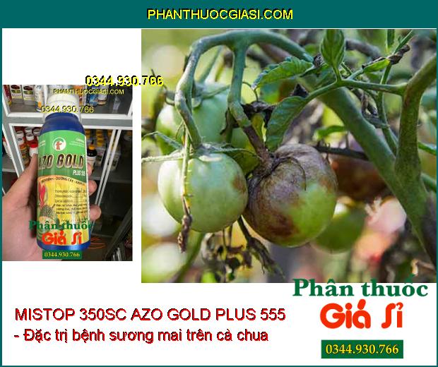 THUỐC TRỪ BỆNH MISTOP 350SC AZO GOLD PLUS 555 - Đặc Trị Thán Thư- Phấn Trắng- Sương Mai