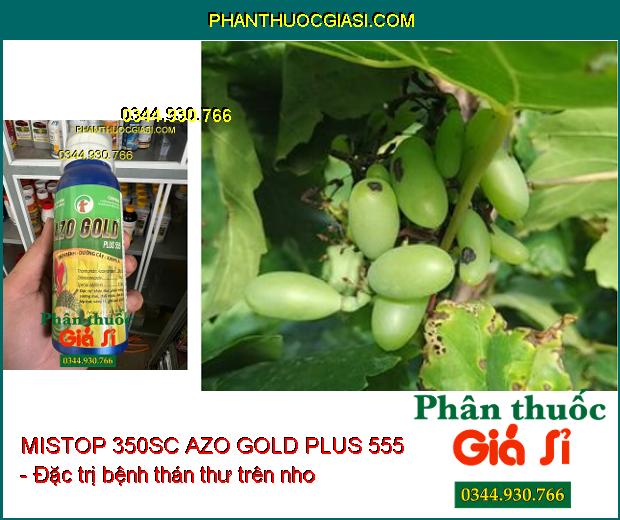 THUỐC TRỪ BỆNH MISTOP 350SC AZO GOLD PLUS 555 - Đặc Trị Thán Thư- Phấn Trắng- Sương Mai